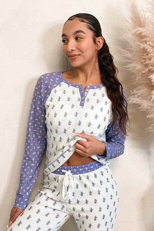 Harmony Foulard Long Sleeve Top (Bone) - FINAL SALE