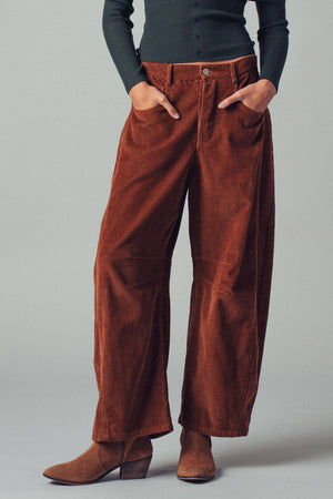 Cowboy Corduroy Barrels (Brown)