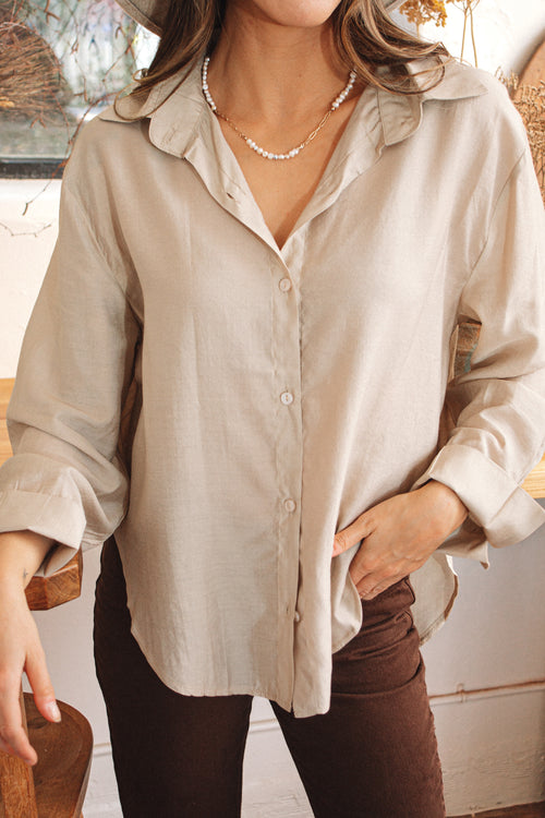 Lean On Me Button Up - FINAL SALE