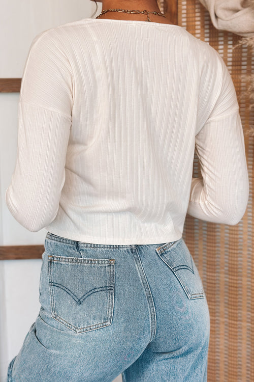 Day To Day Long Sleeve (Cream) - FINAL SALE