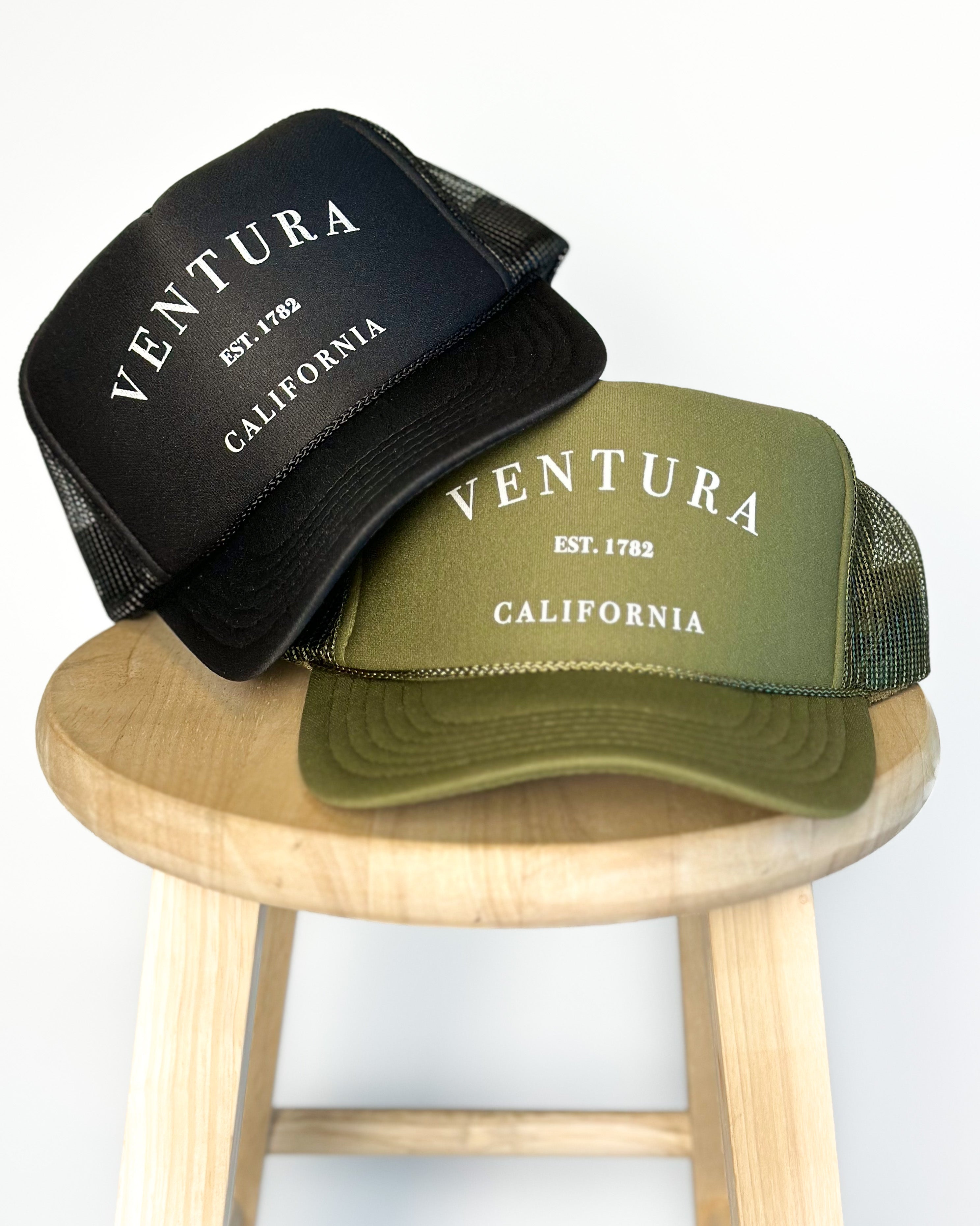 Ventura EST. 1782 Trucker Hat (Olive)