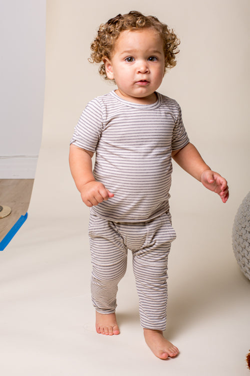 Got Pockets Pant (Oatmeal Stripe)