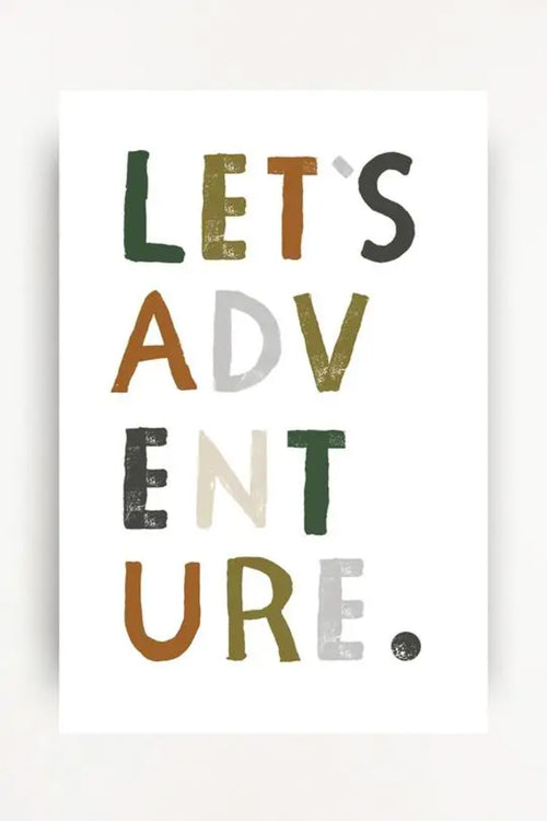 Let's Adventure Print - 11"x14"